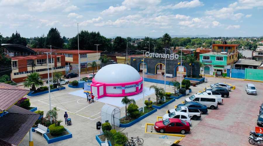 Cine domo en Coronango, Puebla