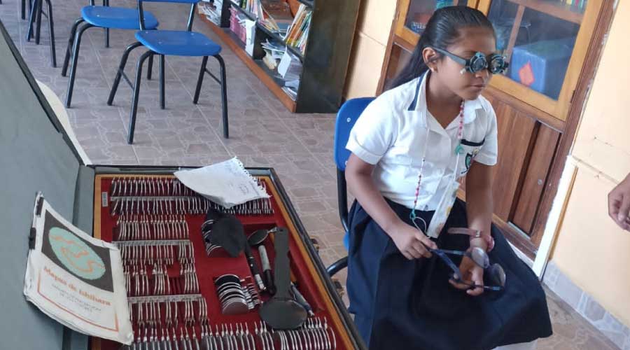 Brigada de optometría en Escuela Primaria Progreso de Río Grande