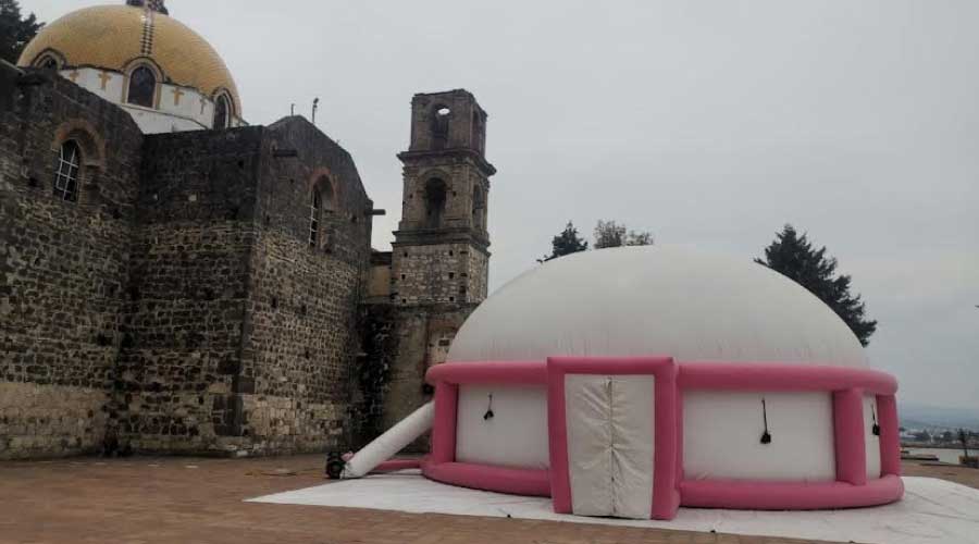 Cinedomo en la zona arqueológica de Tizatlán, Tlaxcala