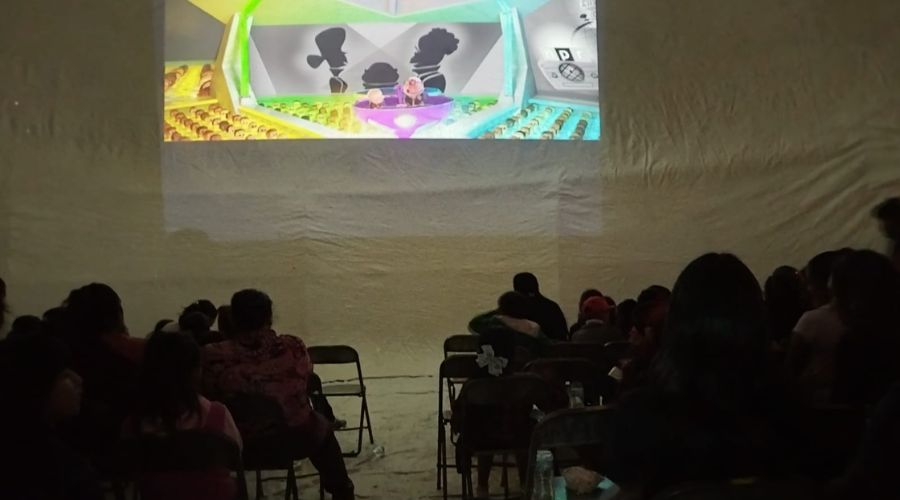 Tarde de cine en Chautla, Puebla